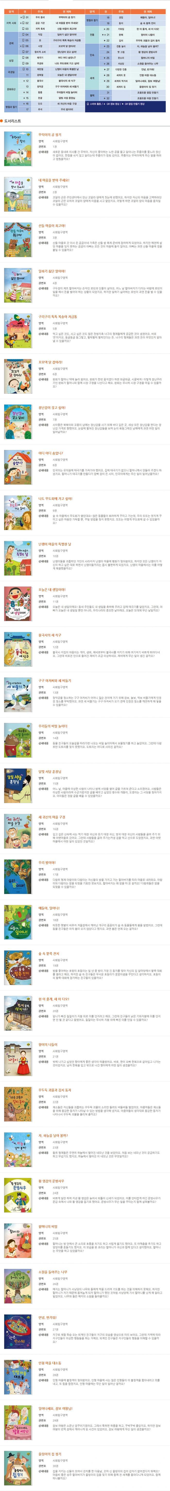 조물조물 사회놀이  